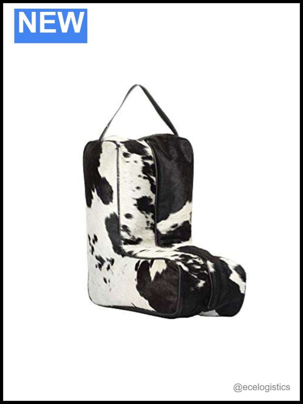 Handcrafted Cowhide Leather Shoulder Bag Zipper Closure